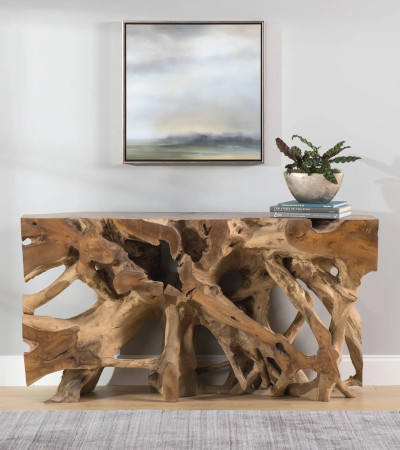 Teak Root Console